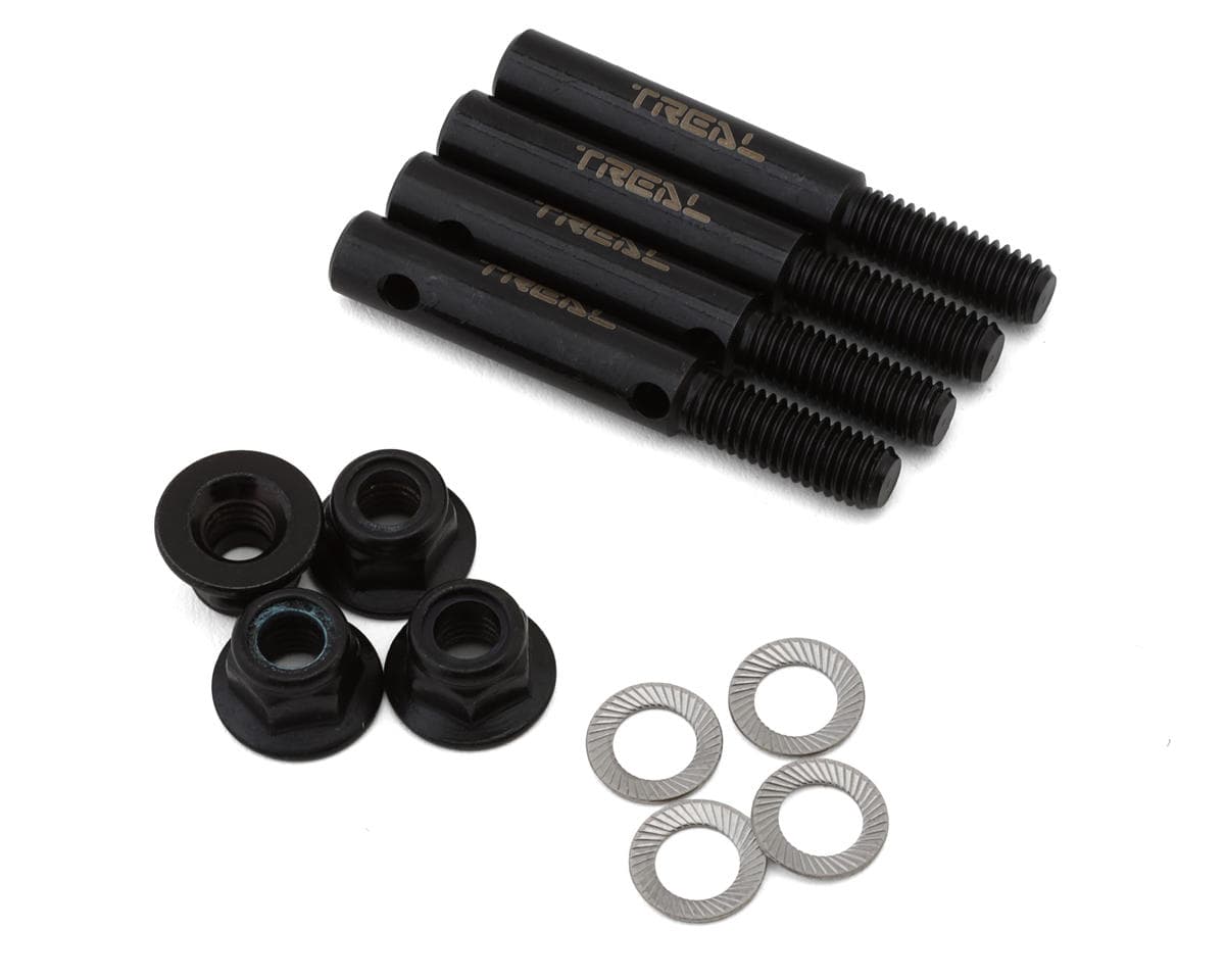 Treal Hobby Axial AXP8 Gilamon Harden Steel Portal Stub Axle Drive Shafts Set
