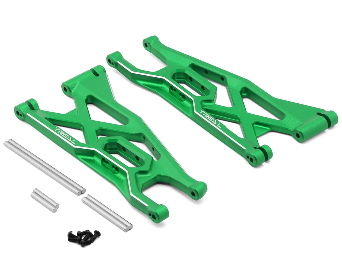 Treal Hobby Aluminum Front Lower Suspension Arms for Traxxas® Funco® Pro Scale® (Green) (2)