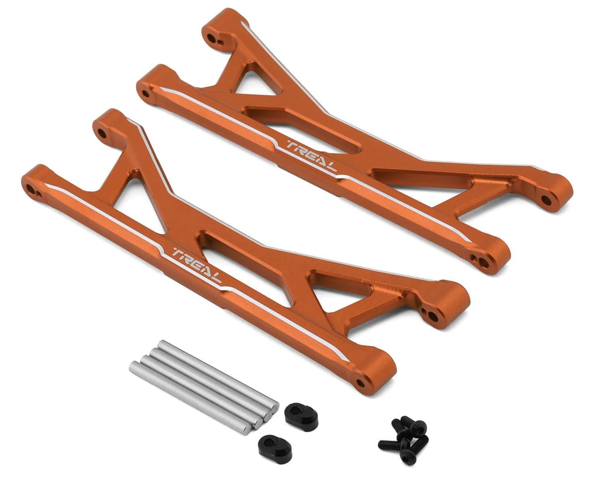 Treal Hobby Aluminum Rear Upper Suspension Arms for Traxxas® Funco® Pro Scale® (Orange) (2)