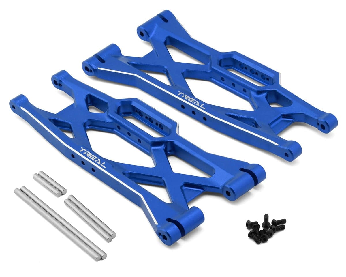 Treal Hobby Aluminum Rear Lower Suspension Arms for Traxxas® Funco® Pro Scale® (Blue) (2)
