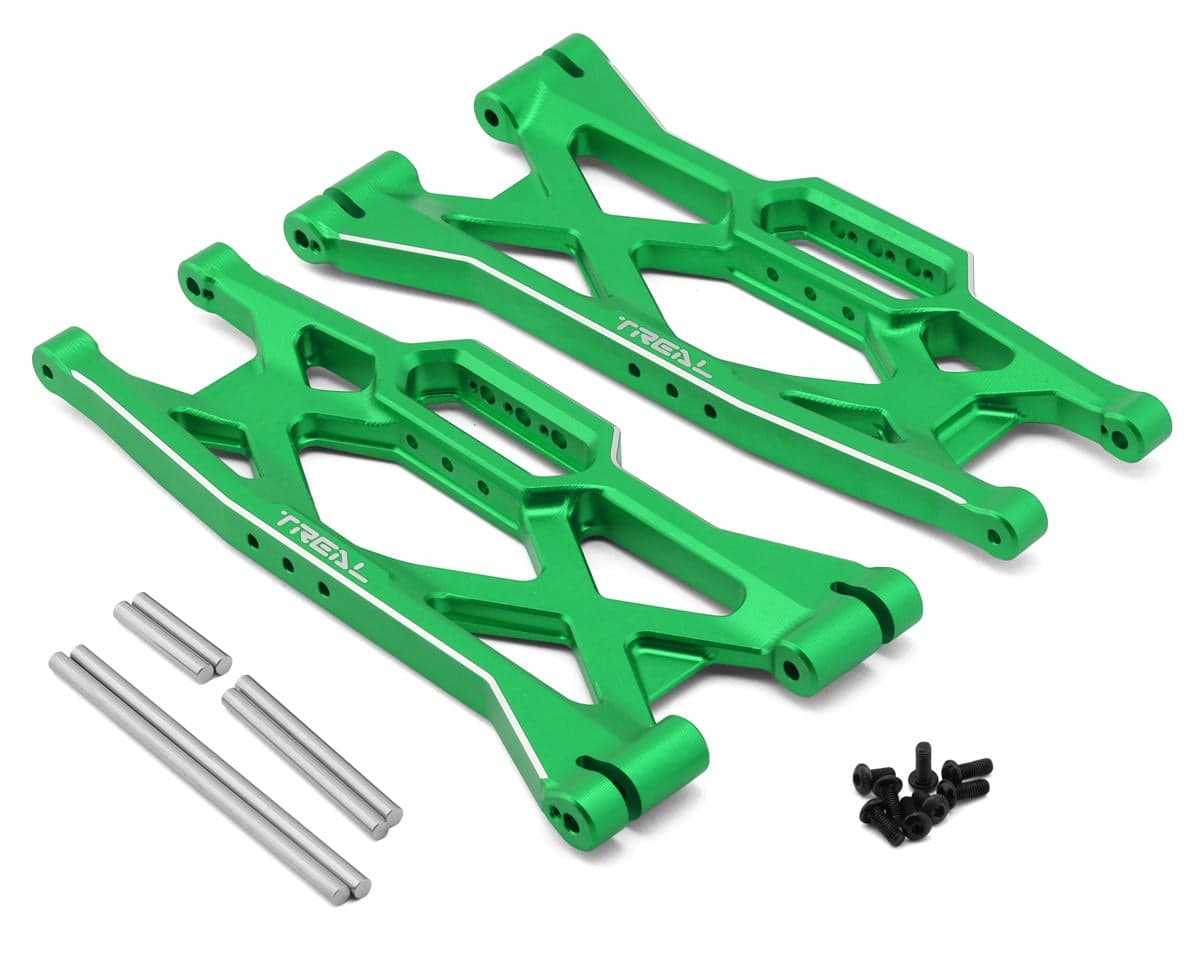 Treal Hobby Aluminum Rear Lower Suspension Arms for Traxxas® Funco® Pro Scale® (Green) (2)