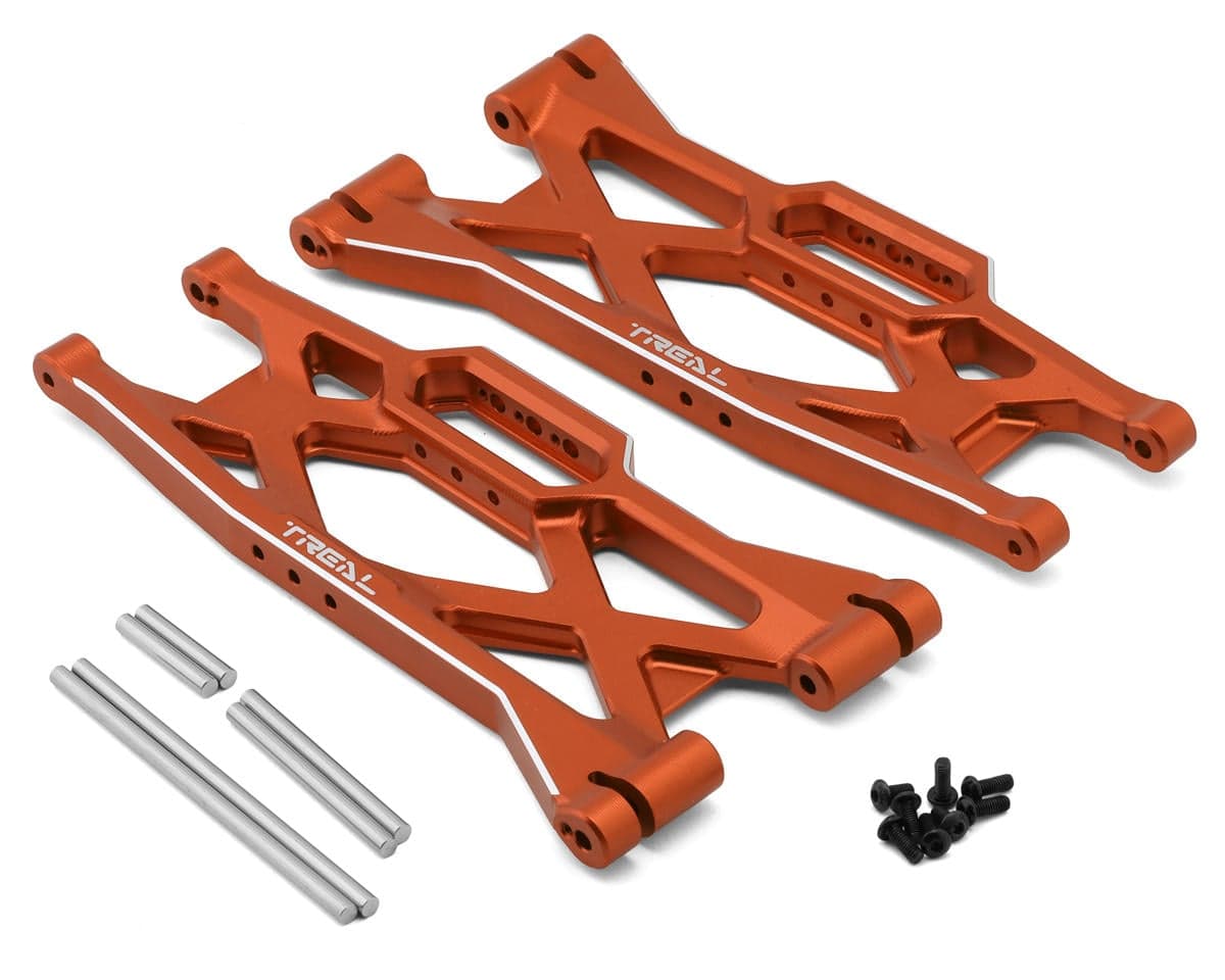 Treal Hobby Aluminum Rear Lower Suspension Arms for Traxxas® Funco® Pro Scale® (Orange) (2)