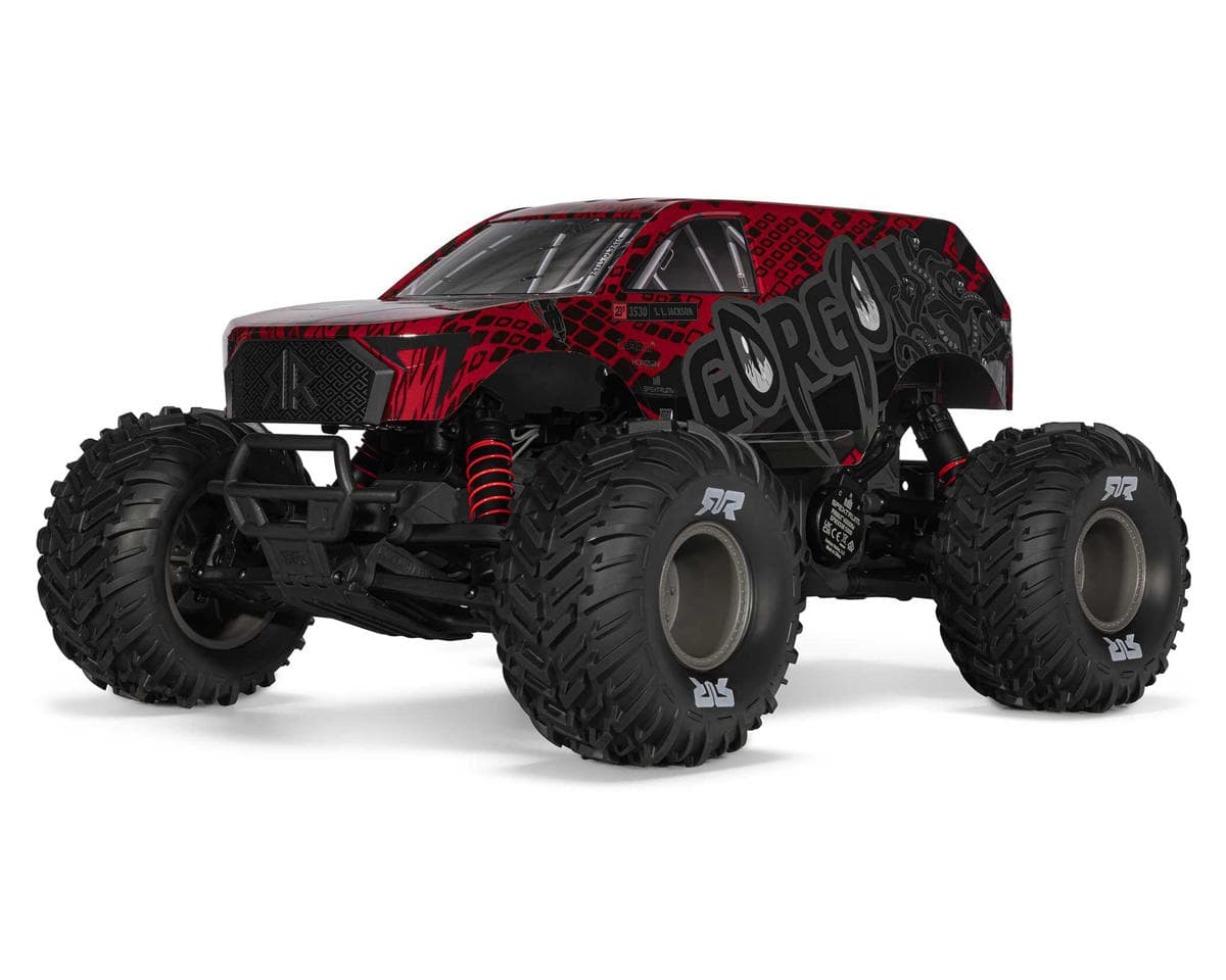Arrma Gorgon 223S 1/10 RTR Brushless 2WD Monster Truck (Red) w/SLT2 2.4GHz Radio & DSC