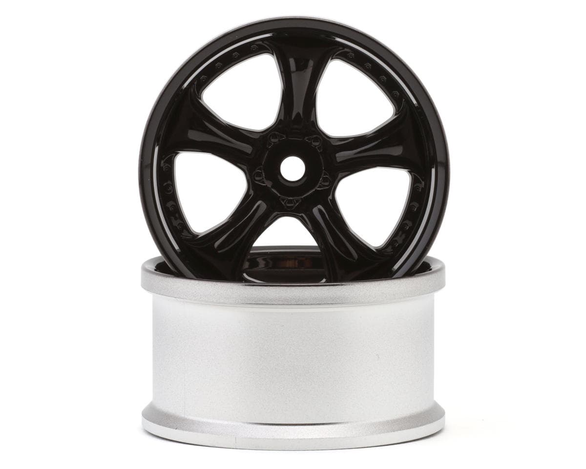 LAB Work Vs KF 1/10 Drift Wheels (High Gloss Black) (2) (8mm Offset) w/12mm Hex