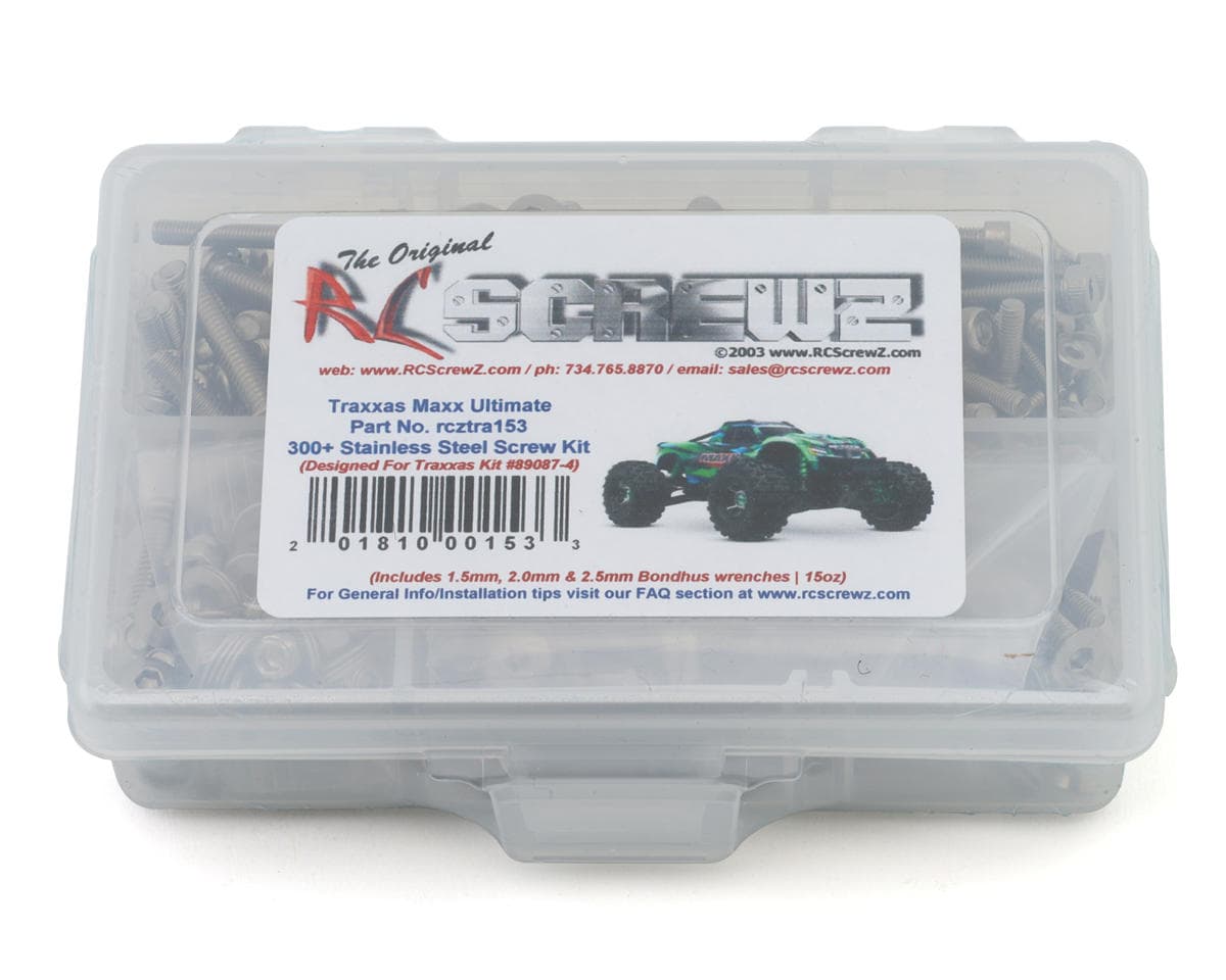 RC Screwz Stainless Steel Screw Kit for Traxxas® Maxx® Ultimate