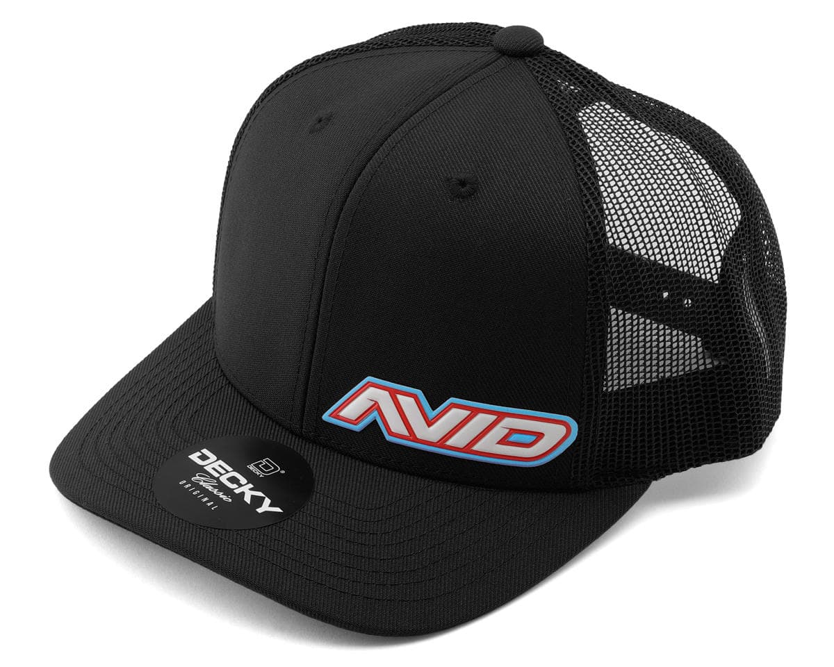 Avid RC Decky Snapback Curved Bill Hat (Black) (One Size Fits Most)