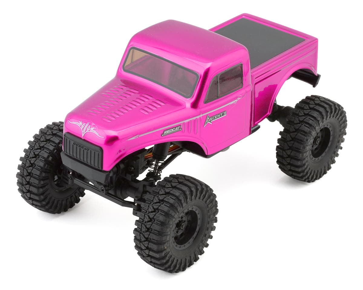 Redcat Ascent-18 1/18 4WD RTR Brushed Rock Crawler (Pink) w/2.4GHz Radio, Battery & Charger