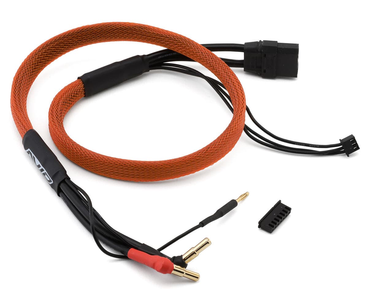 Avid RC 2S Charge Lead Adapter (4/5mm Male Bullets to Female XT90) (Orange)