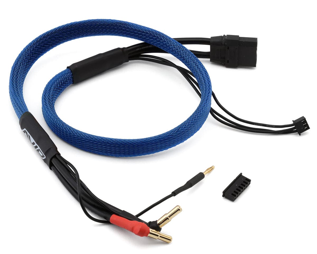 Avid RC 2S Charge Lead Adapter (4/5mm Male Bullets to Female XT90) (Blue)