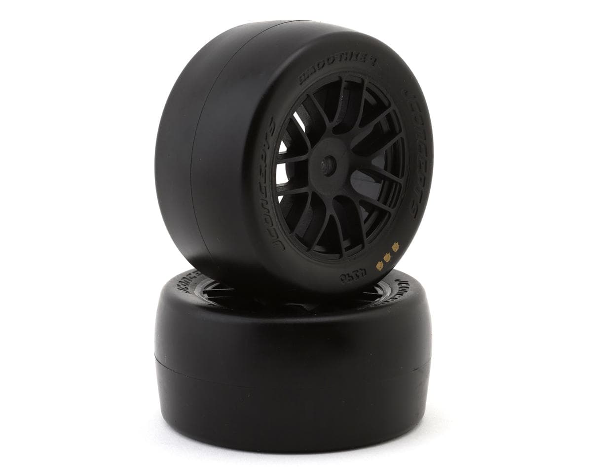 JConcepts Losi® NASCAR® 1/12 Smoothie 2 Pre-Mounted Tires (2) (G3 - Soft) w/8mm Hex