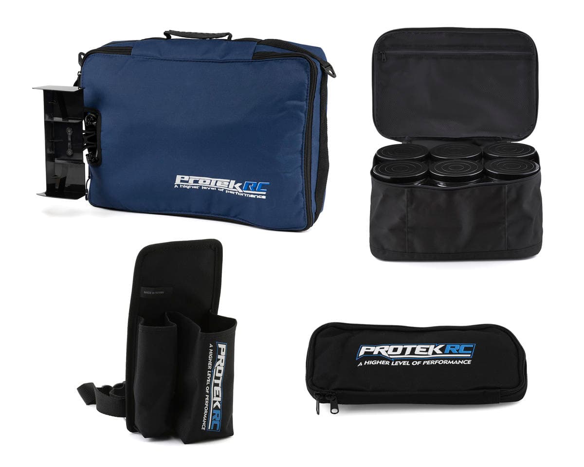 ProTek RC 1/8 Buggy Storage Bundle w/Carrying Bag/Fuel Holster/Pit Pack/Tire Bag