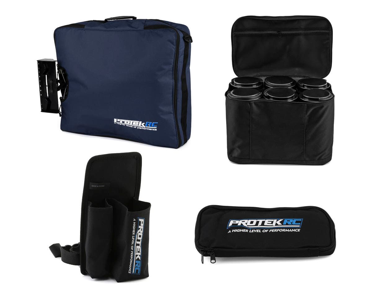 ProTek RC 1/8 Truggy Storage Bundle w/Carrying Bag/Fuel Holster/Pit Pack/Tire Bag