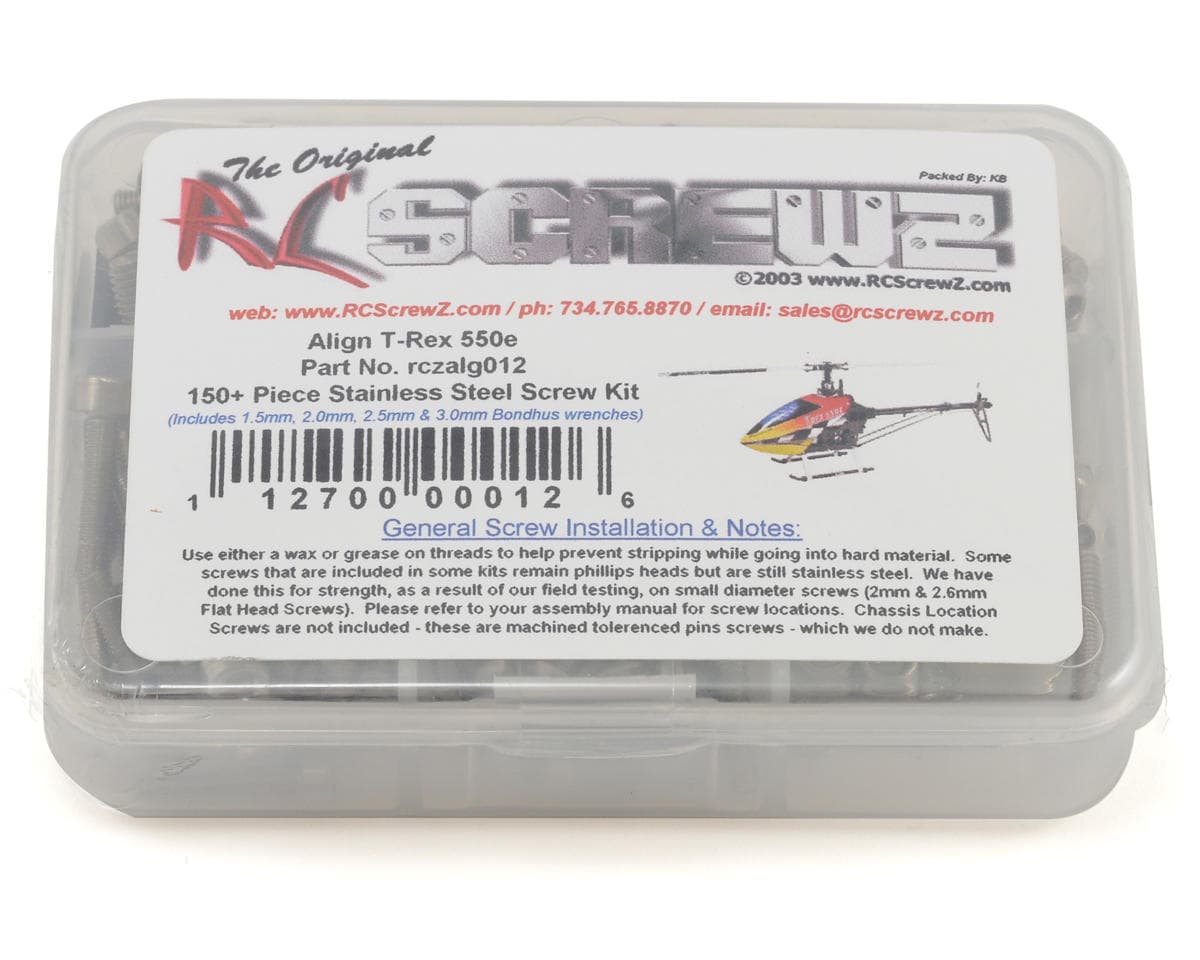 RC Screwz Screw Set: Align 550e