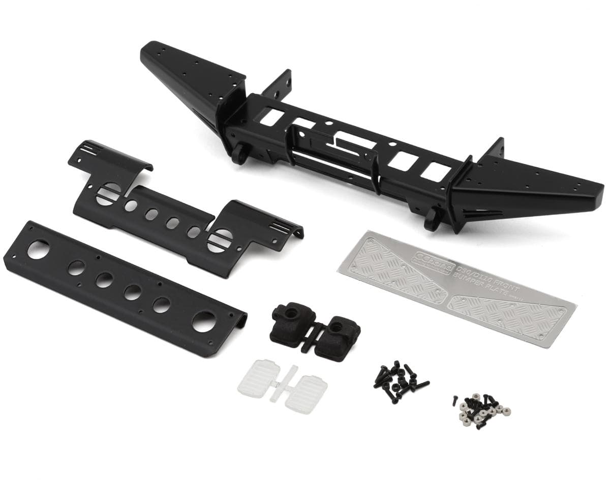 RC4WD Gelande II D90/D110 Stainless Steel Front Bumper Set w/Light Pods