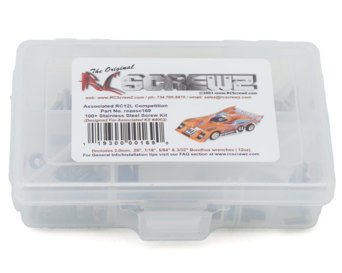 RC Screwz Team Associated RC12L 1/12 Pan Car Stainless Steel Screw Kit