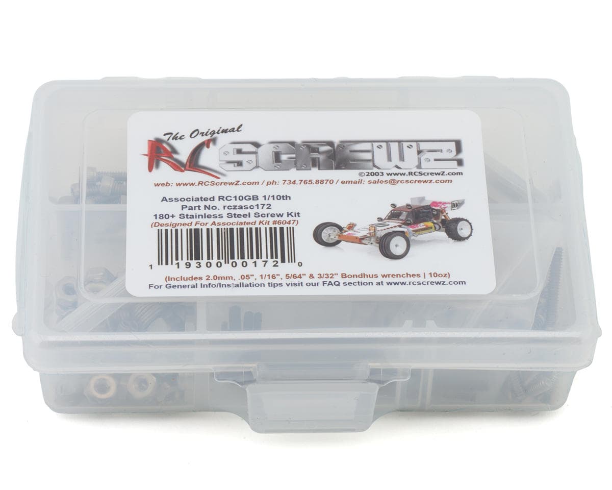 RC Screwz Team Associated RC10GB 1/10 Nitro Buggy Stainless Steel Screw Kit