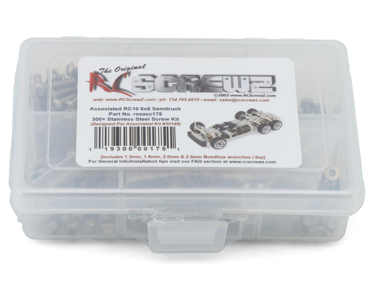 RC Screwz Team Associated RC10 1/10 6x6 Semi-Truck Stainless Steel Screw Kit