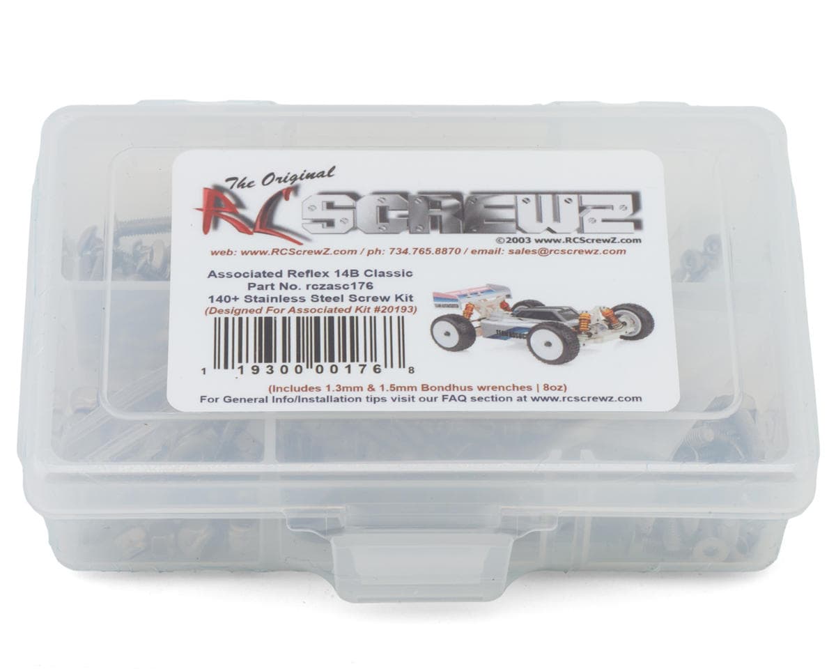 RC Screwz Team Associated Reflex 14B 1/14 4WD Buggy Stainless Steel Screw Kit