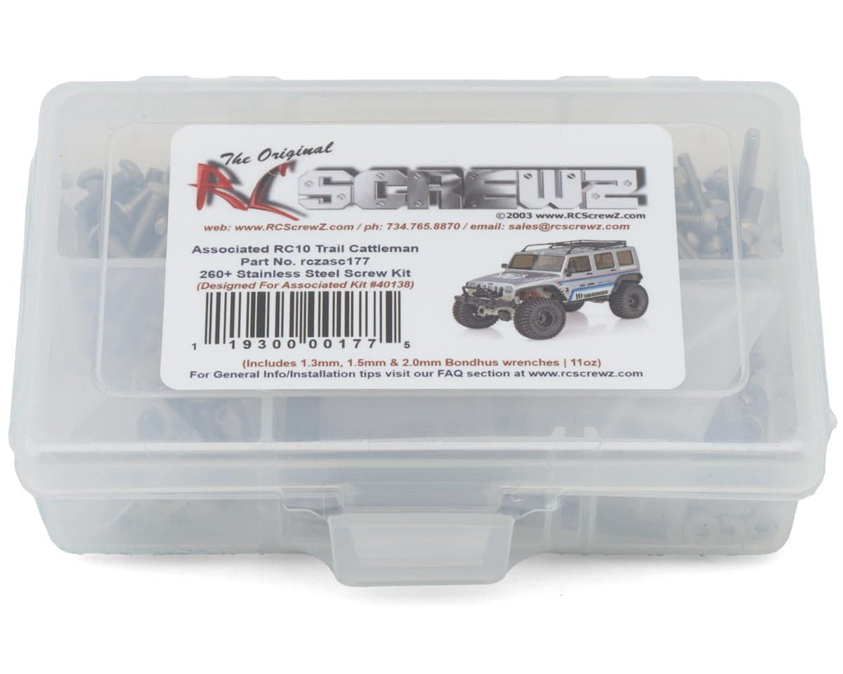 RC Screwz Team Associated RC10 Trail Cattleman 1/10 Rock Crawler Stainless Steel Screw Kit
