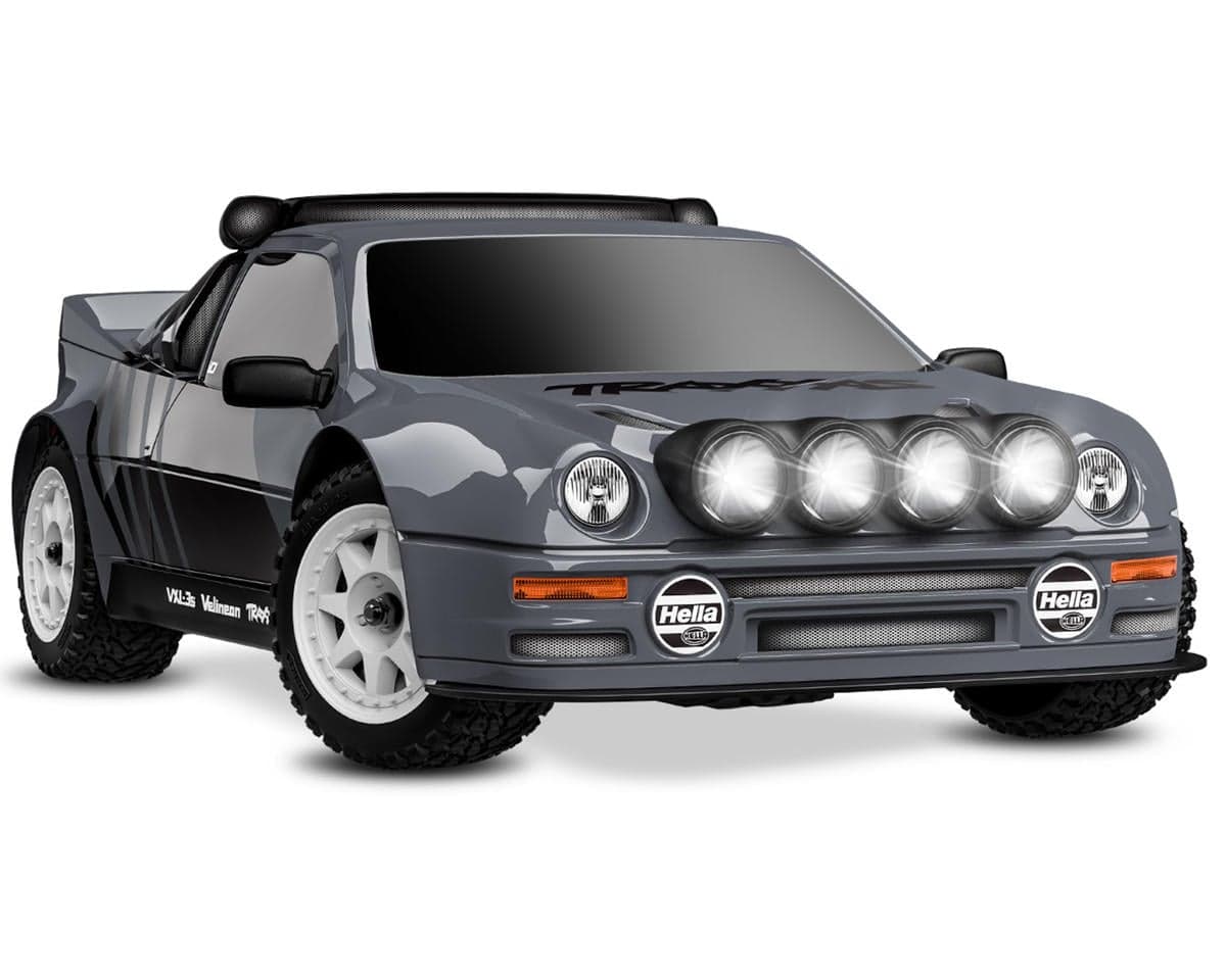 Traxxas Mini Rally Ford RS200 4x4 VXL Brushless 1/16 RTR AWD Rally Car (Grey) w/TQi 2.4GHz Radio, Battery & Charger