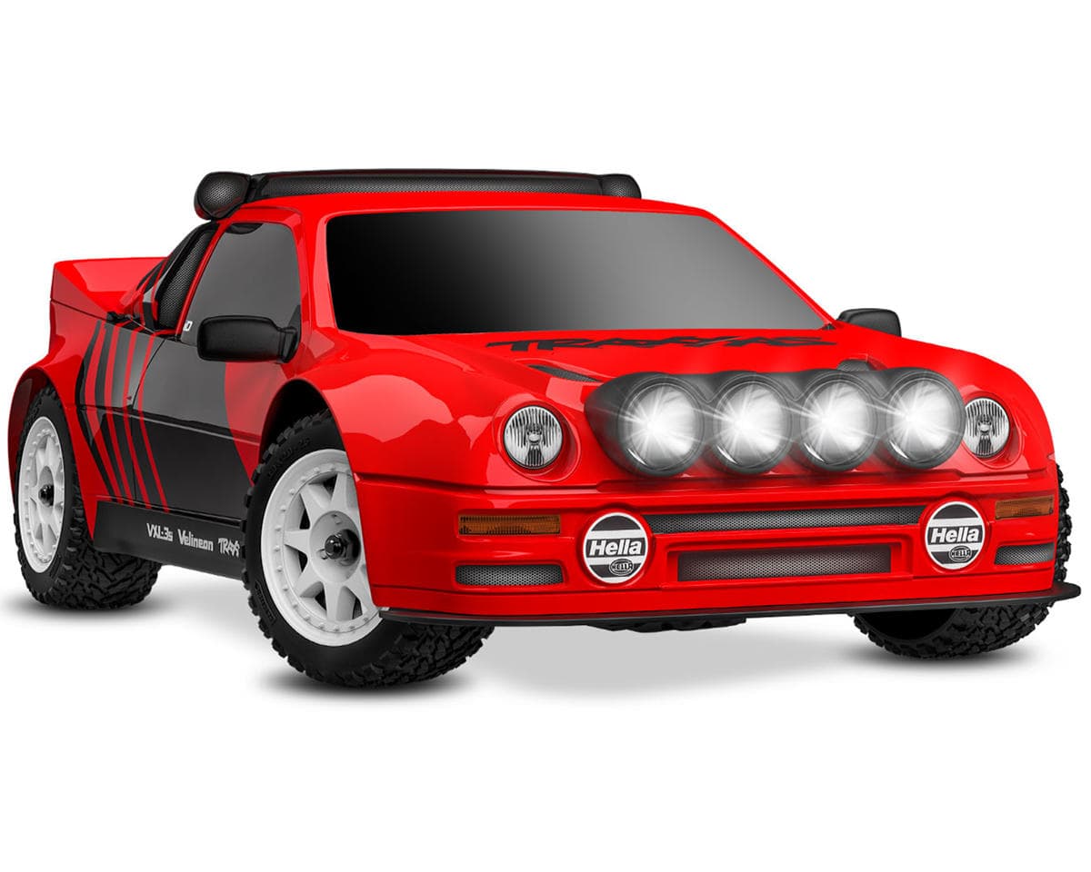 Traxxas Mini Rally Ford RS200 4x4 VXL Brushless 1/16 RTR AWD Rally Car (Red) w/TQi 2.4GHz Radio, Battery & Charger