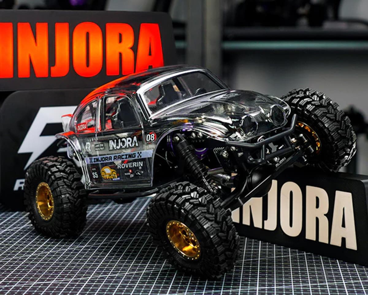 Injora BUG18 Crawler Body Set for Traxxas® TRX-4M™ (Clear) (155mm Wheelbase) (Use with 4M-89 & 4M-111 Universal Chassis)
