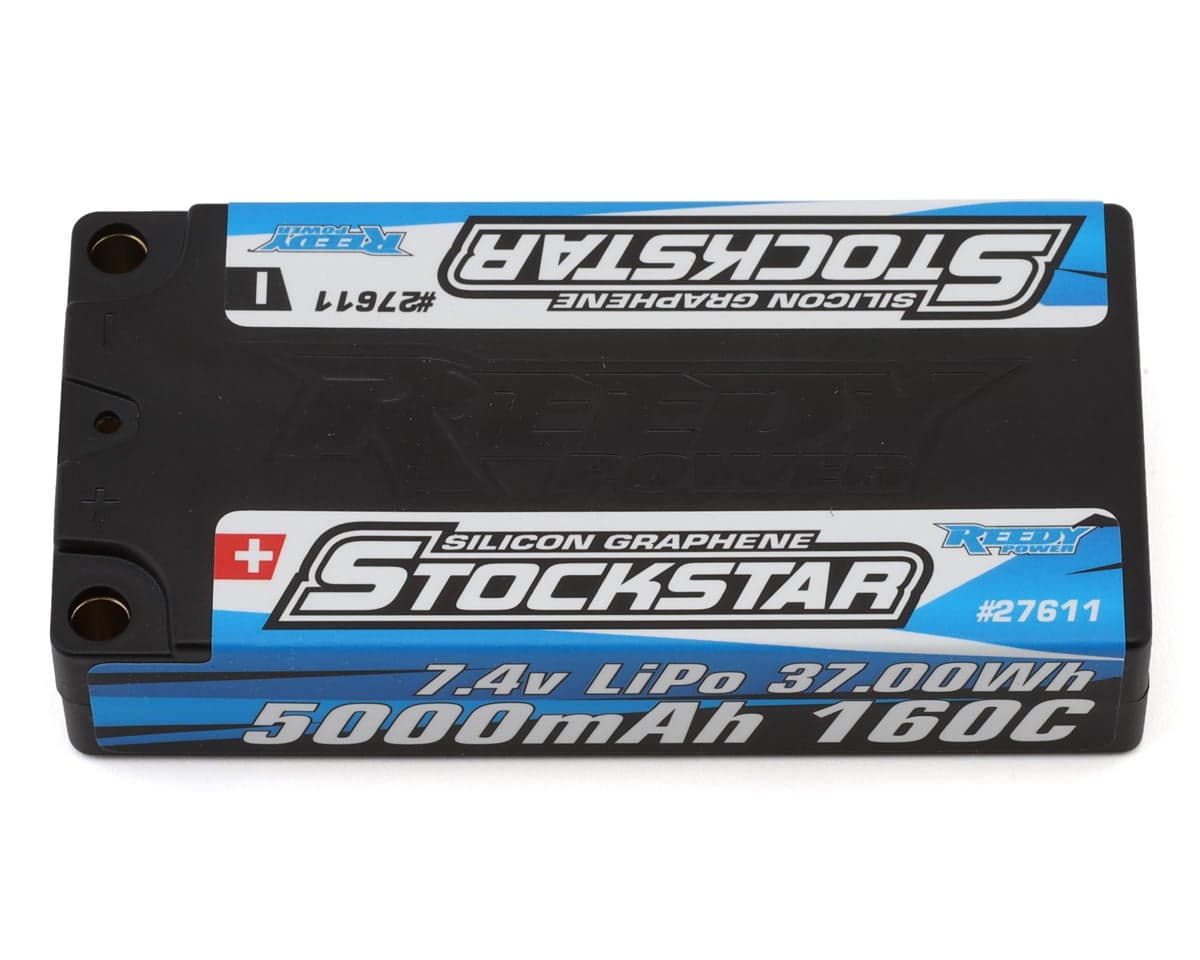 Reedy Stockstar 2S Low Profile Shorty 160C LiPo Battery (7.4V/5000mAh) w/5mm Bullets