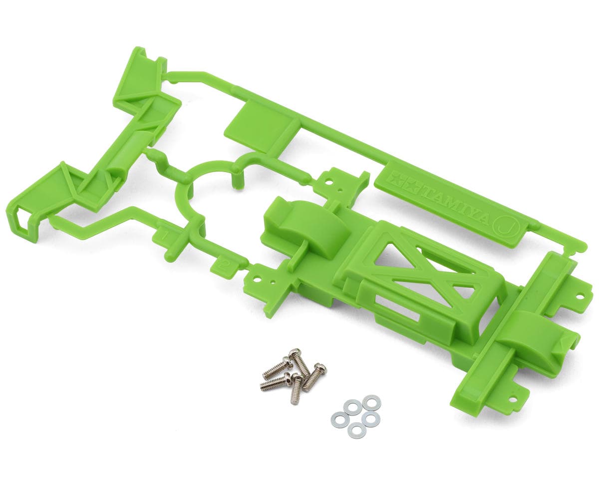 Tamiya JR MS Chassis Reinforced Gear Cover (Flo Green) (Limited Edition)
