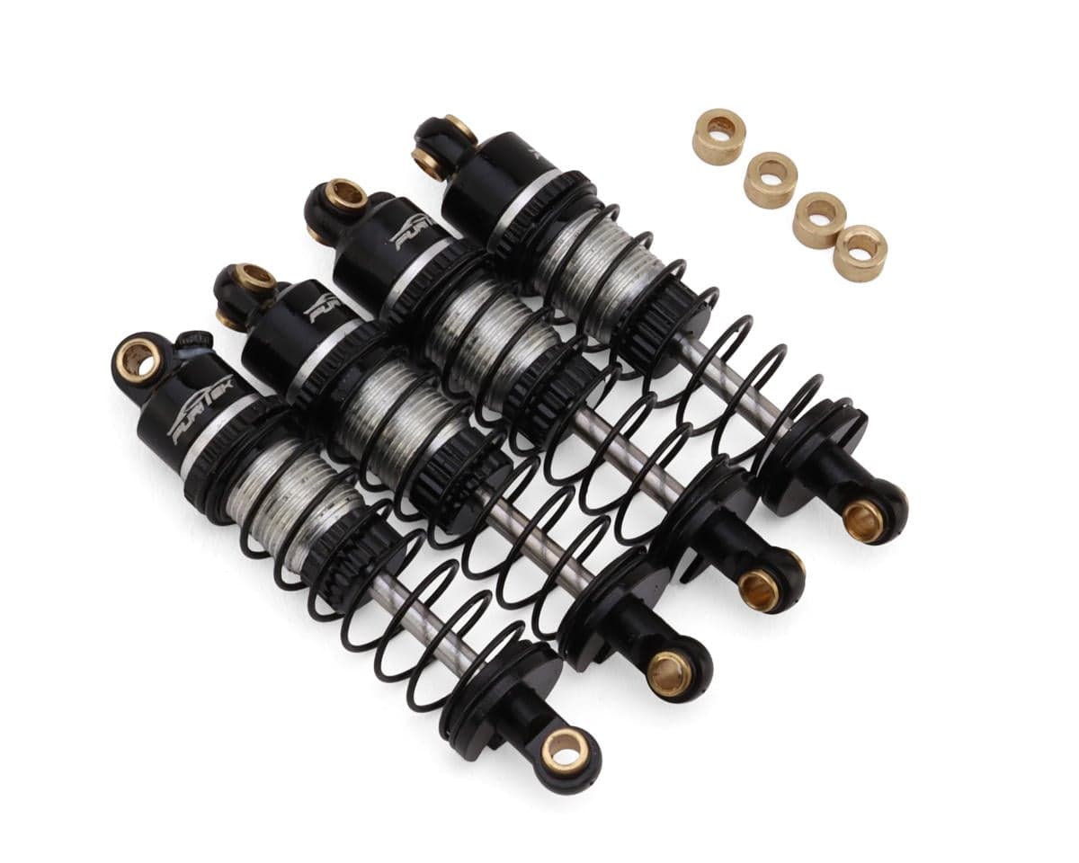 Furitek Aluminum 39mm Threaded Oil-Filled Shocks (4) (1/18 Crawlers)