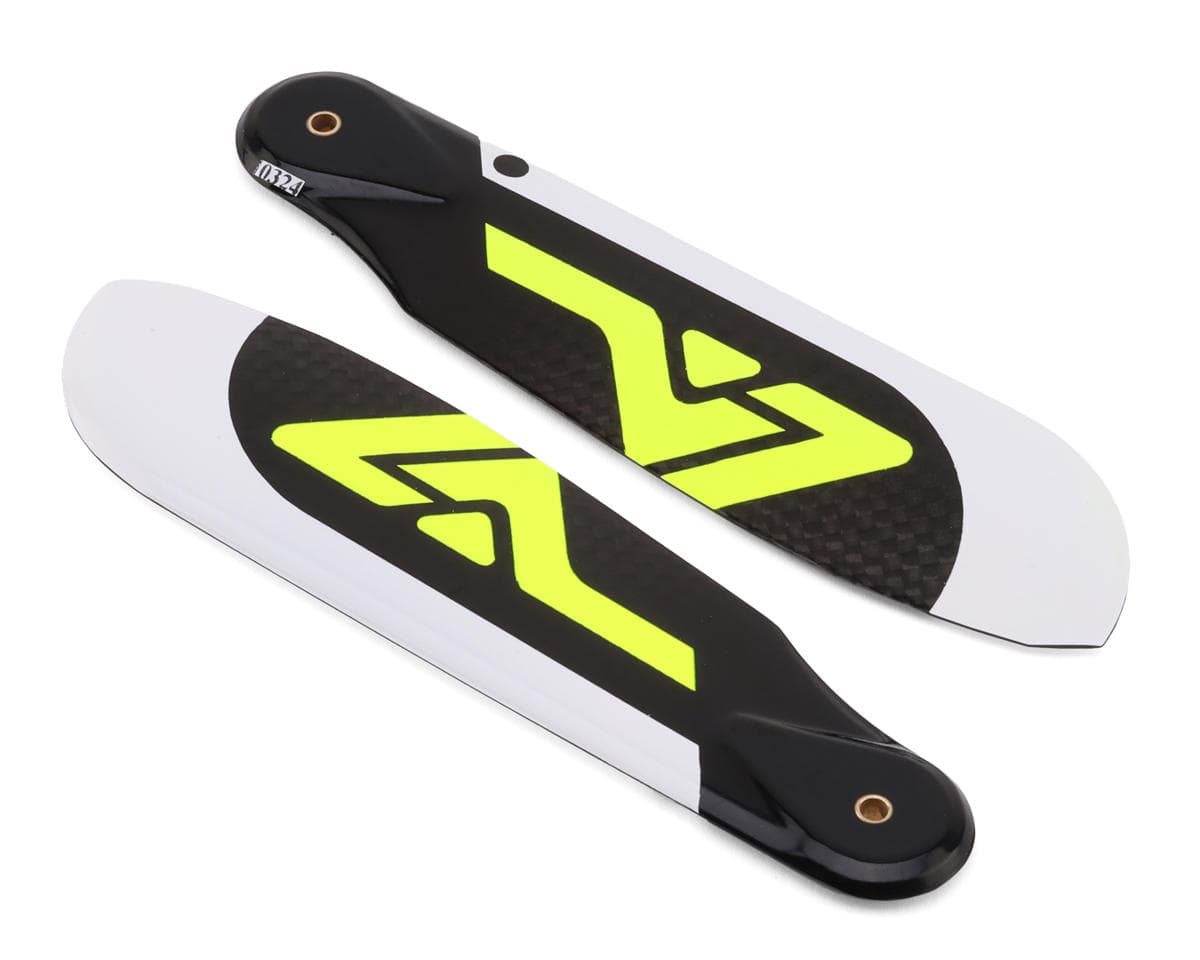 Venture Blades 114mm Premium Carbon Fiber Tail Blades (Yellow) (2)
