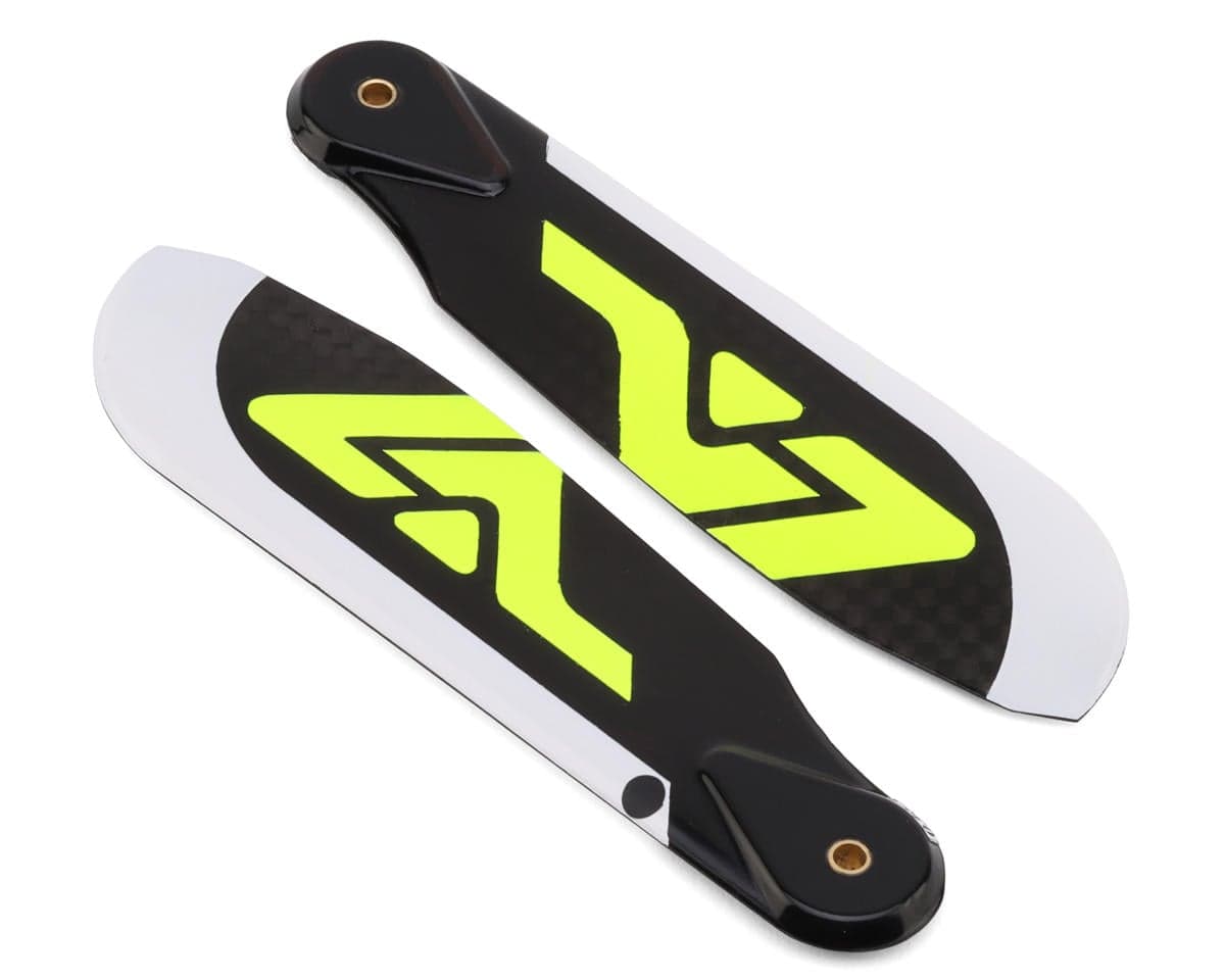 Venture Blades 96mm Premium Carbon Fiber Tail Blades (Yellow) (2)