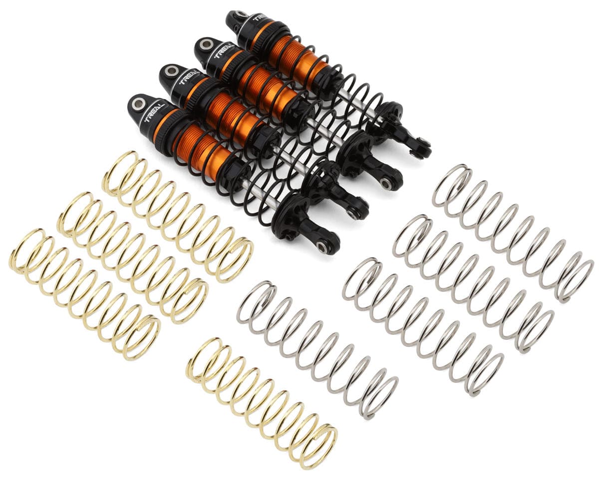 Treal Hobby Aluminum Adjustable Shocks for Traxxas® Mini Maxx®/Mini XRT® (88mm) (Orange)
