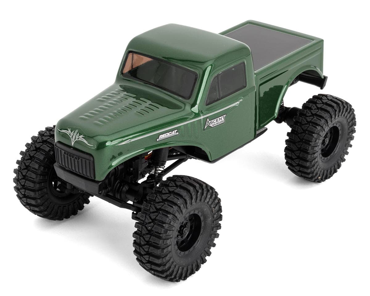 SCRATCH & DENT: Redcat Ascent-18 1/18 4WD RTR Brushless Rock Crawler (Green) w/2.4GHz Radio, Battery & Charger