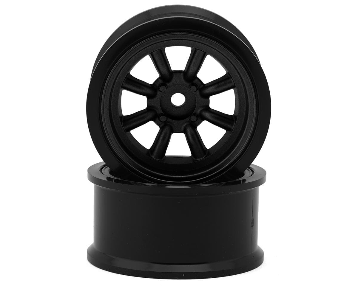 RC Art Fifteen Series Watanabe 1/10 Drift Wheels (Matte Gun-Metallic) (2) (8mm Offset) w/12mm Hex