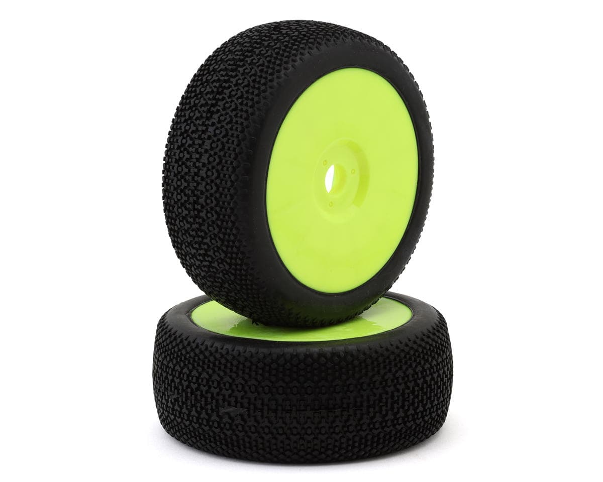 Raw Speed RC Triumph 1/8 Off-Road Pre-Mounted Buggy Tires (Yellow) (2) (Yellow)
