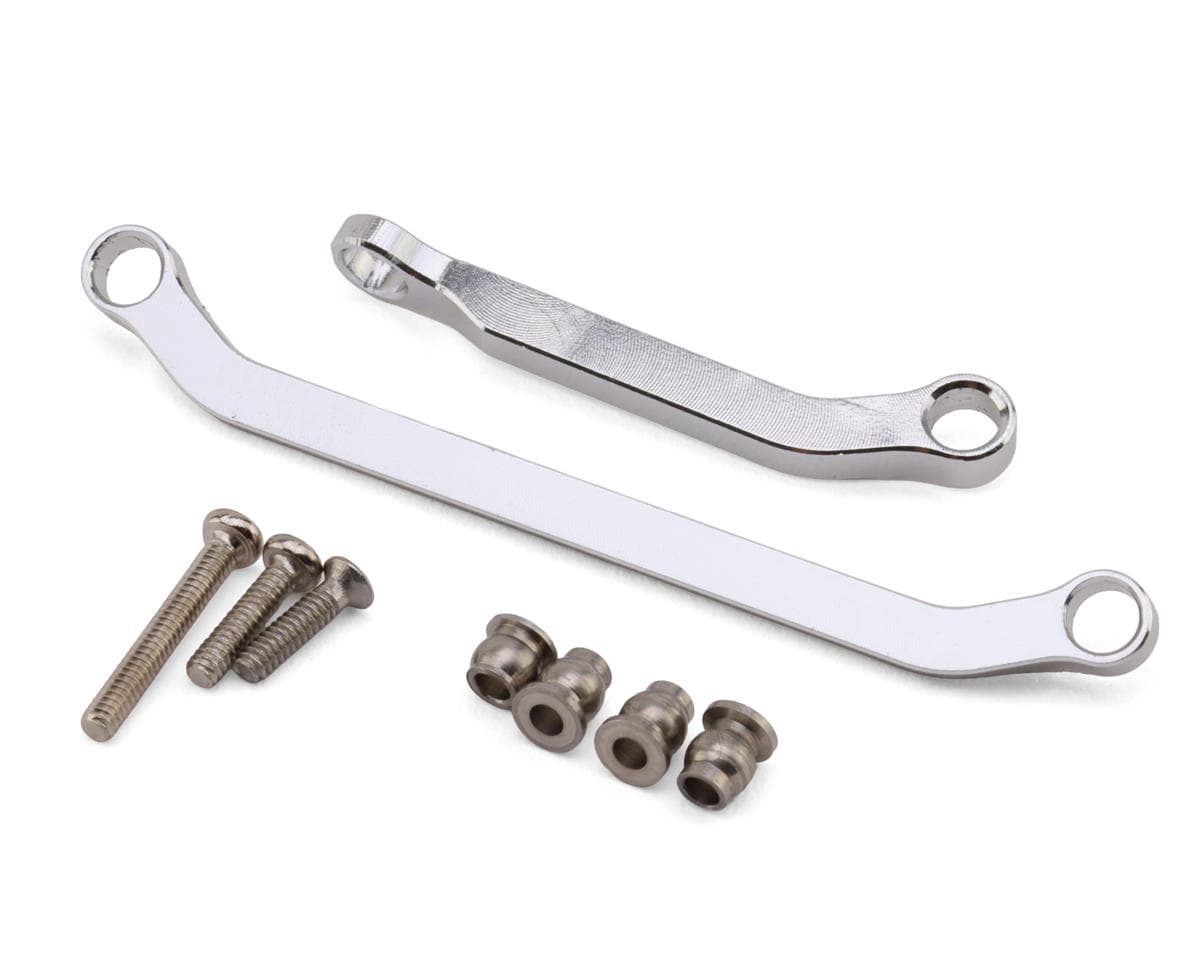 Hot Racing Axial SCX30 Aluminum Steering Links Set (Silver)