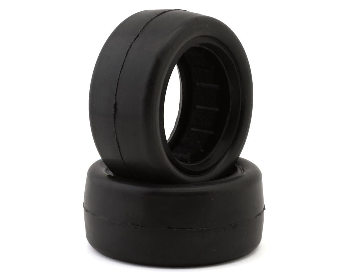 Raw Speed RC Slick 2.2" 1/10 2WD/4WD Front Buggy Tires (2) (Blue Double Dot) w/Foam Inserts