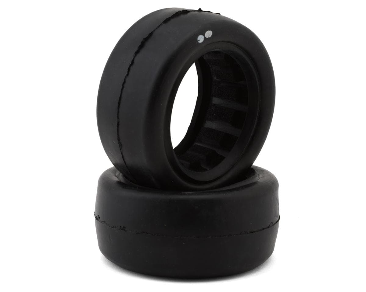 Raw Speed RC Slick 2.2" 1/10 2WD/4WD Front Buggy Tires (2) (Clay) w/Foam Inserts
