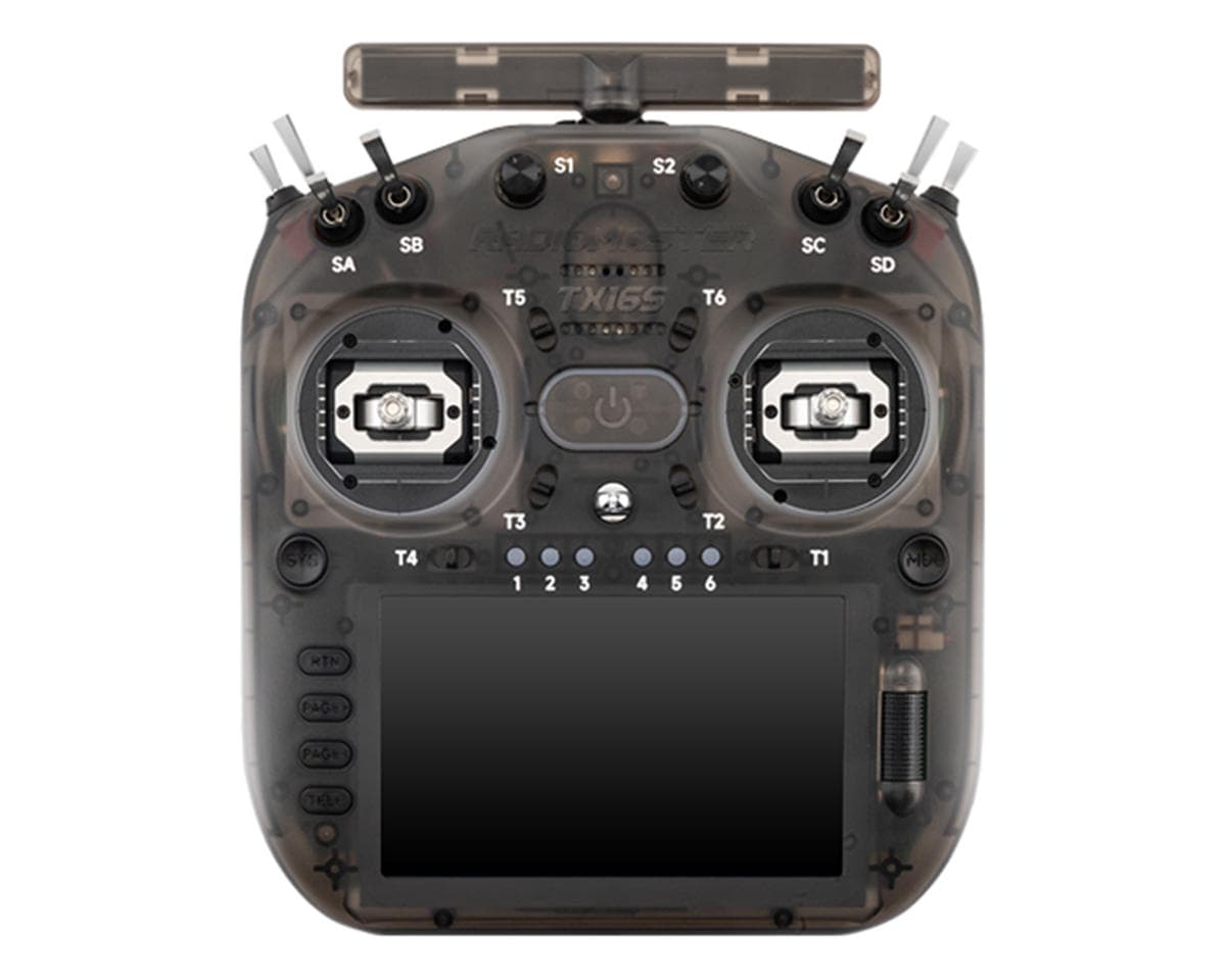 RadioMaster TX16S MK3 Dual Band 2.4GHz/900MHz 16-Channel Radio System (Transparent Charcoal) (ELRS) (4GB)