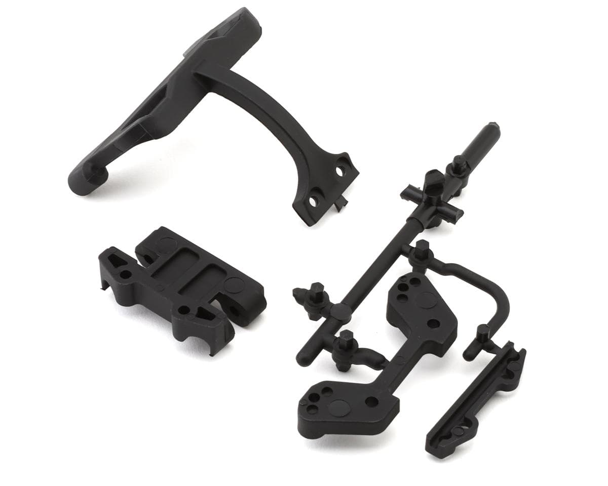 Yokomo SO3.0 Graphite Molded Rear Suspension & Sway Bar Mounts Set w/Waterfall