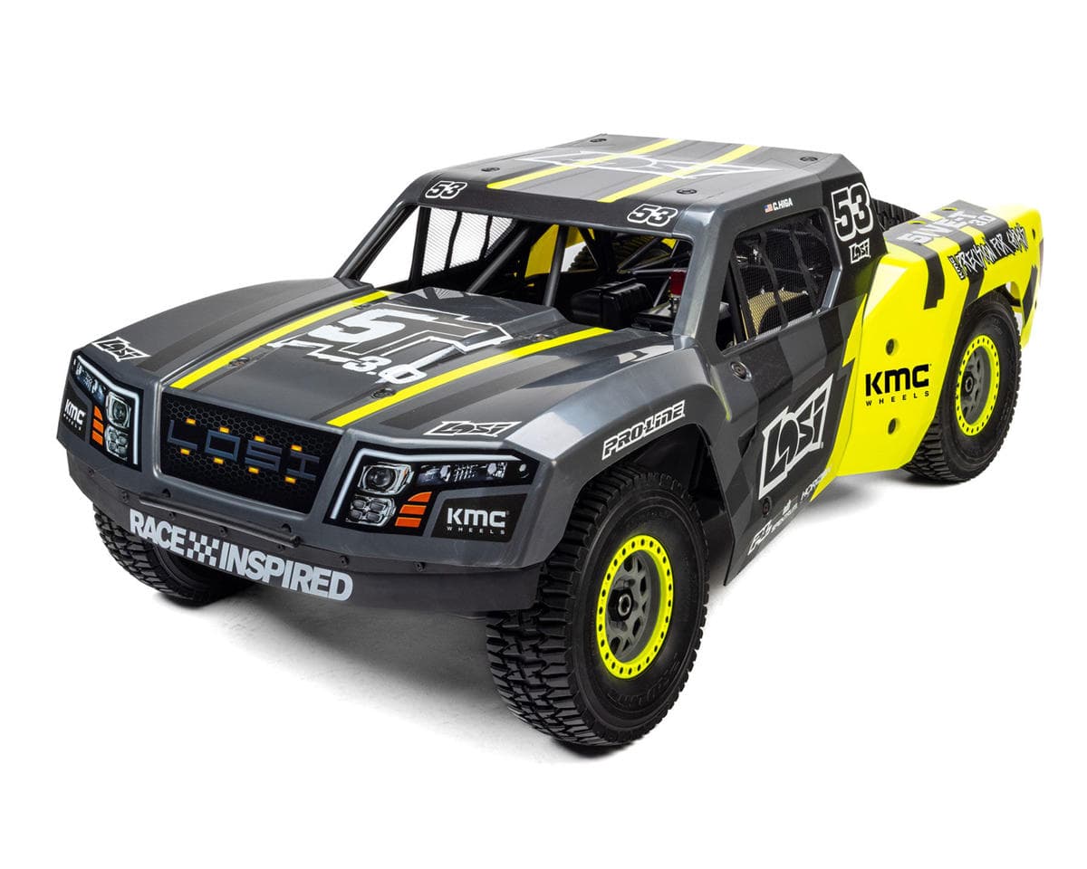 Losi 5IVE-TG 3.0 1/5 4WD RTR Gas Desert Truck (Grey/Yellow) w/2.4GHz Radio & 35.2cc Gasoline Engine
