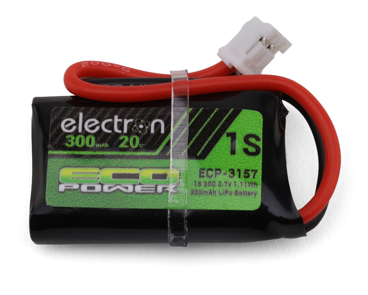 EcoPower "Electron" 1S 20C LiPo Battery w/PH 2.0 Connector (3.7V/300mAh) (Redcat® Ascent 32 v1®)