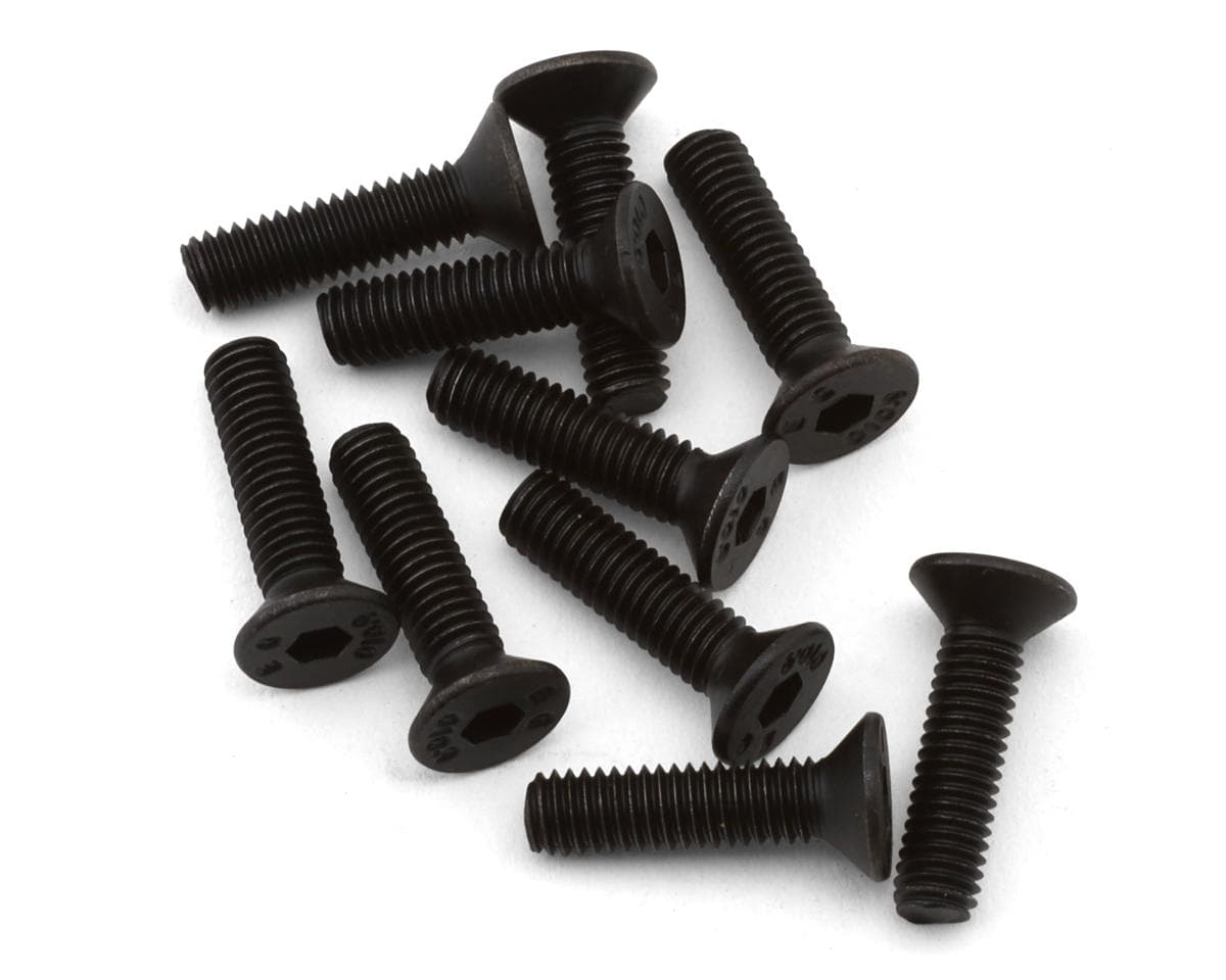 JConcepts 3x12mm Flat Head Screws (10)