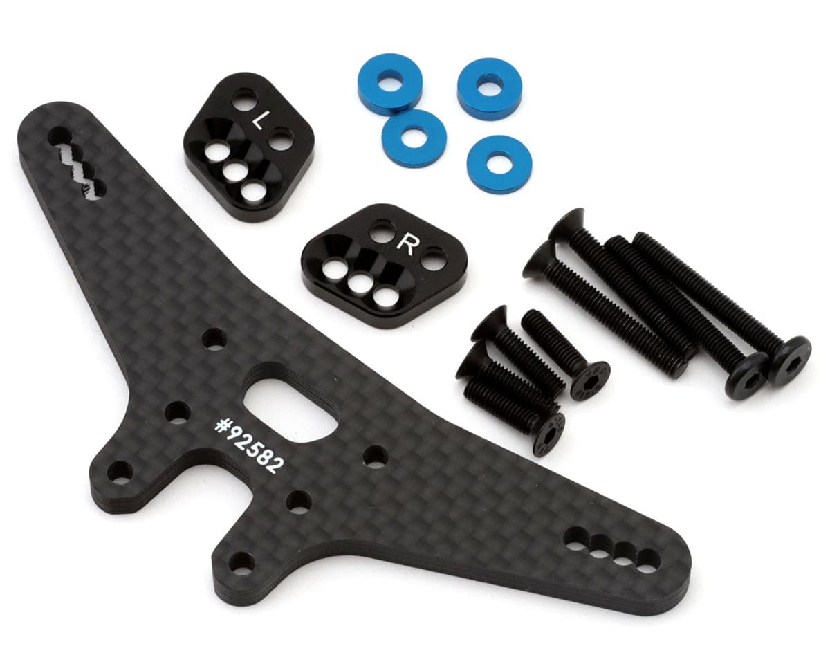 Team Associated RC10B7.1 Factory Team Gull Dropper & Rear Shock Tower Conversion Set (-2mm)