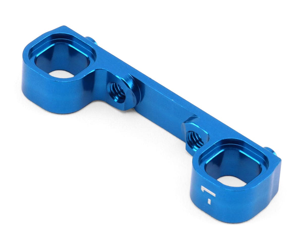 Team Associated RC10B7.1 Factory Team 3-Gear Gearbox Aluminum Arm Mount "C" Block (Blue) (-1 Deg)
