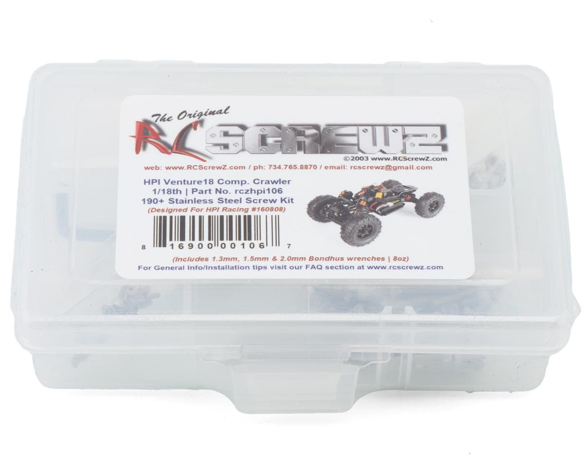 RC Screwz HPI Venture 18cc Stainless Steel Screws Kit