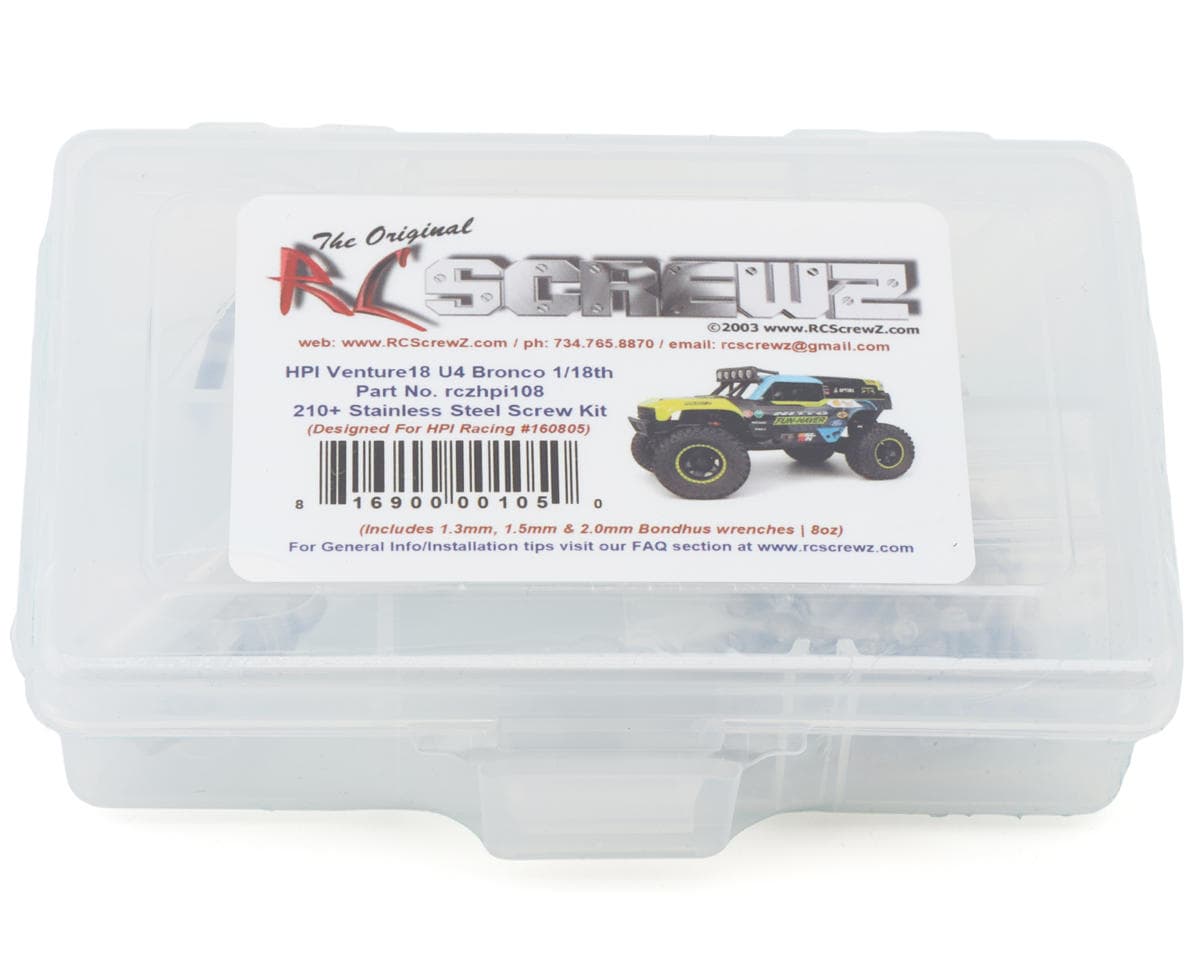 RC Screwz HPI Venture 18 U4 Stainless Steel Screws Kit