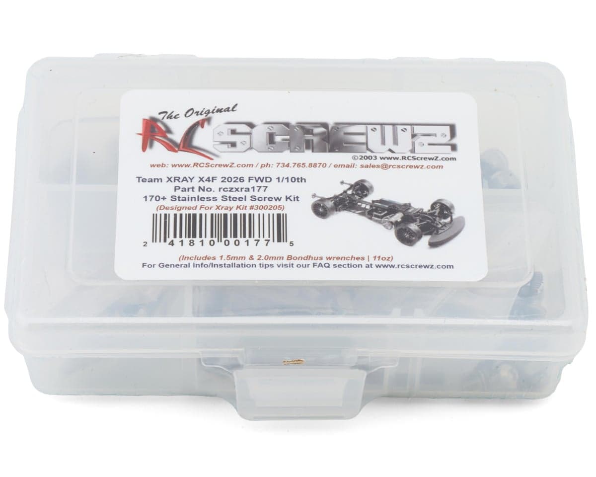 RC Screwz Xray X4F '26 Stainless Steel Screws Kit