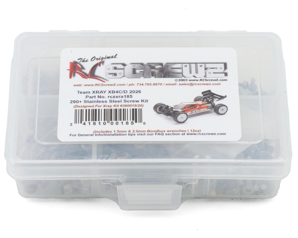 RC Screwz Xray XB4 2026 Stainless Steel Screws Kit