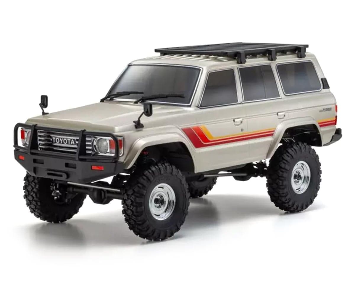 Kyosho KC10 Toyota Land Cruiser 60 1/10 4WD ReadySet Brushed Rock Crawler (Tan) w/Syncro KT-231P+ 2.4GHz Radio